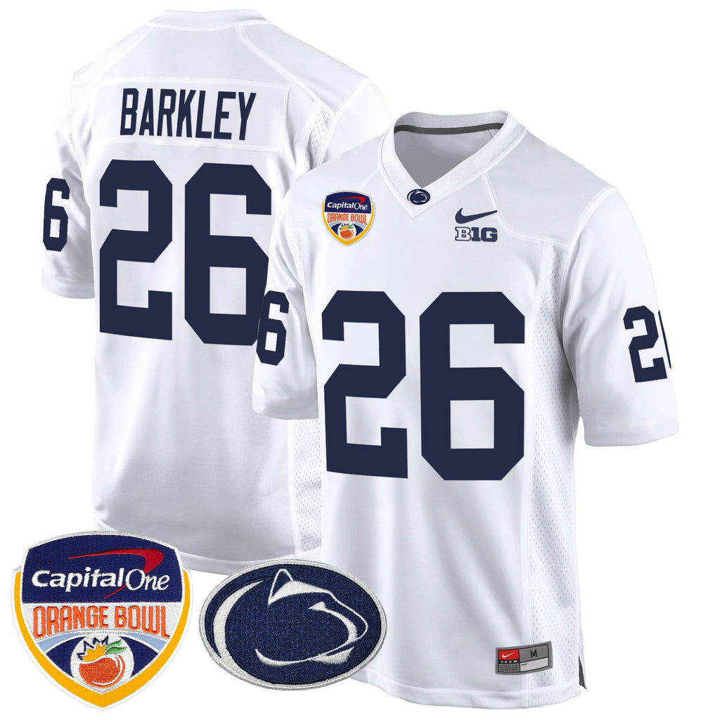 Men's Penn State Nittany Lions Orange Bowl Patch Game Jersey - All Stitched - image 32