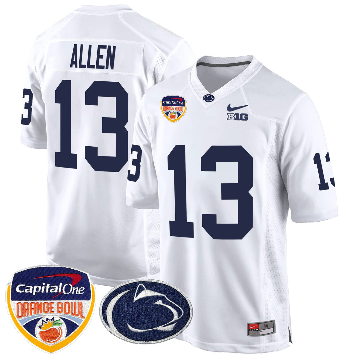 Men's Penn State Nittany Lions Orange Bowl Patch Game Jersey - All Stitched - image 34