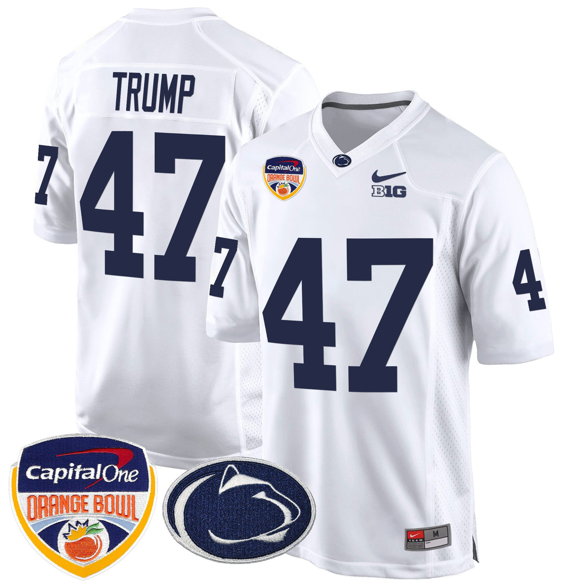 Men's Penn State Nittany Lions Orange Bowl Patch Game Jersey - All Stitched - image 35