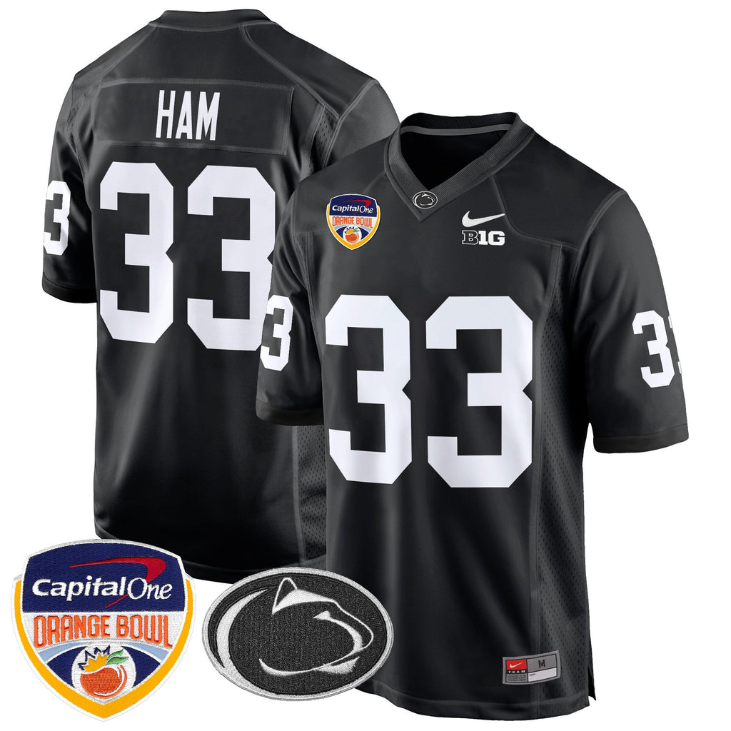 Men's Penn State Nittany Lions Orange Bowl Patch Game Jersey - All Stitched - image 40