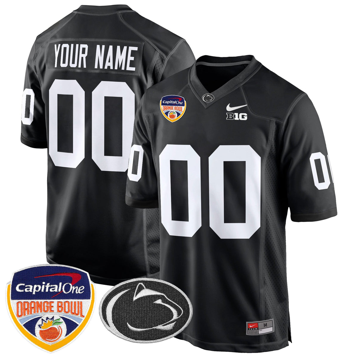 Penn State Nittany Lions Orange Bowl Patch Game Custom Jersey - All Stitched - image 5