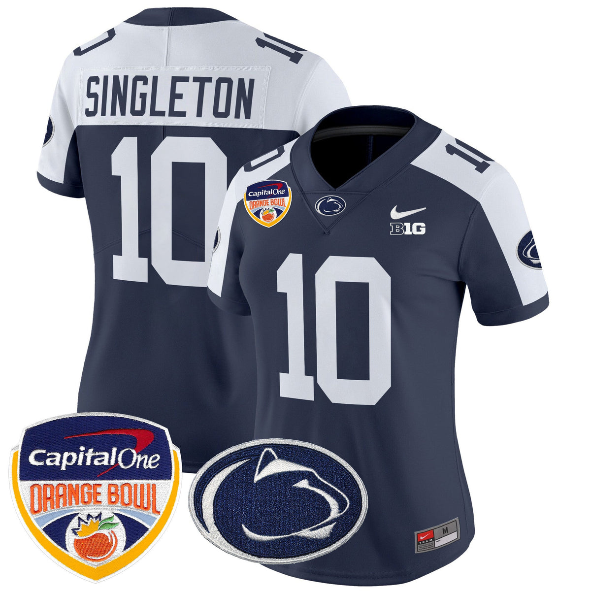 Women's Penn State Nittany Lions Orange Bowl Patch Vapor Limited Jersey V2 - All Stitched - image 2