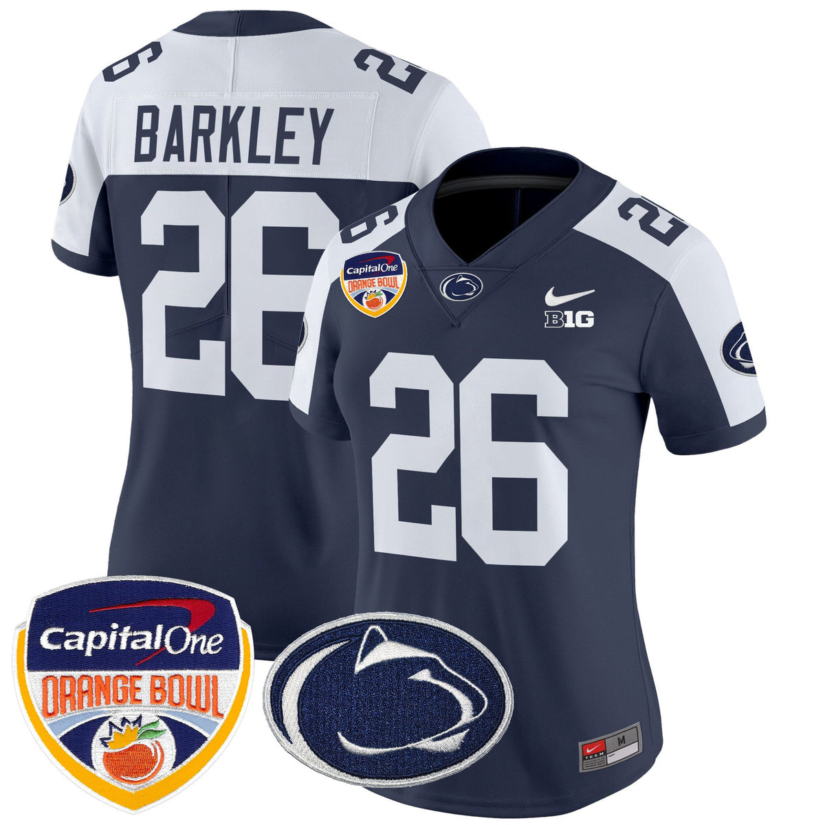 Women's Penn State Nittany Lions Orange Bowl Patch Vapor Limited Jersey V2 - All Stitched - image 5