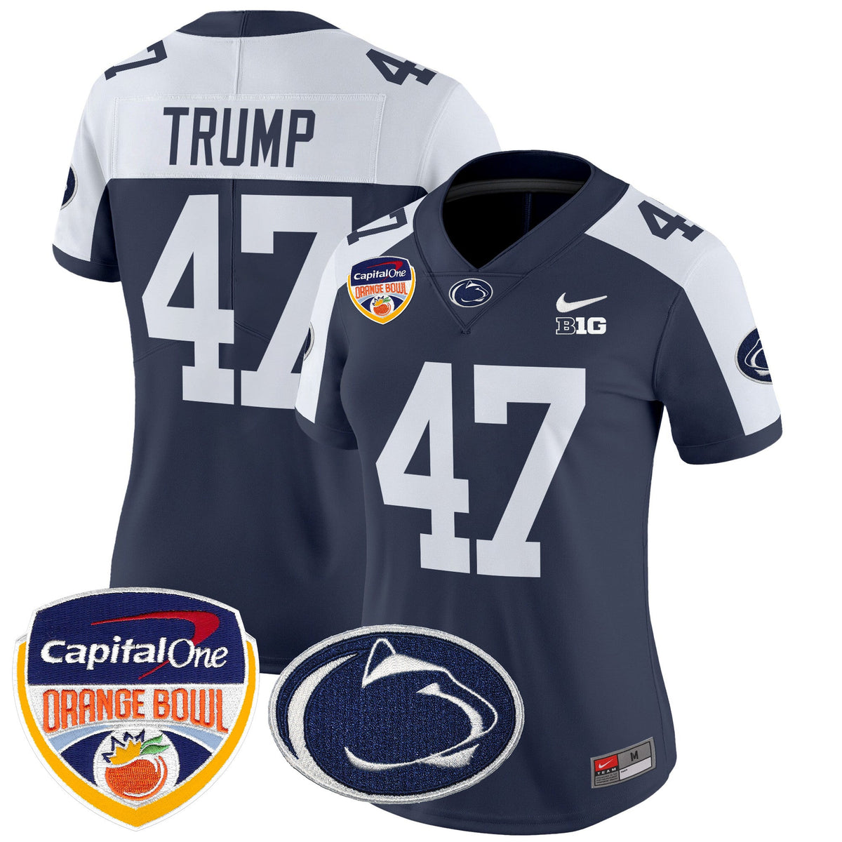 Women's Penn State Nittany Lions Orange Bowl Patch Vapor Limited Jersey V2 - All Stitched - image 8
