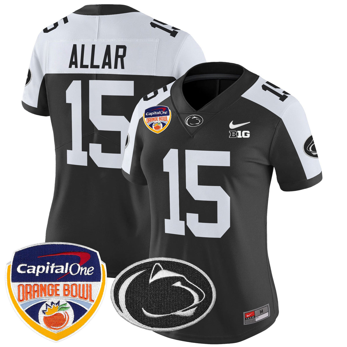 Women's Penn State Nittany Lions Orange Bowl Patch Vapor Limited Jersey V2 - All Stitched - image 10