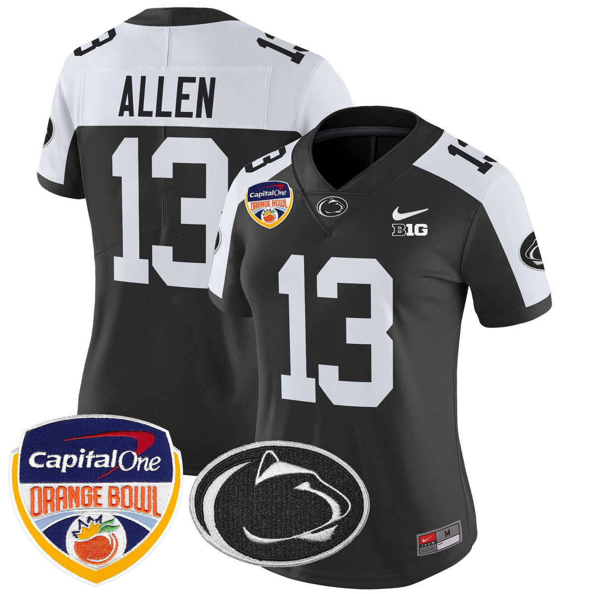 Women's Penn State Nittany Lions Orange Bowl Patch Vapor Limited Jersey V2 - All Stitched - image 16