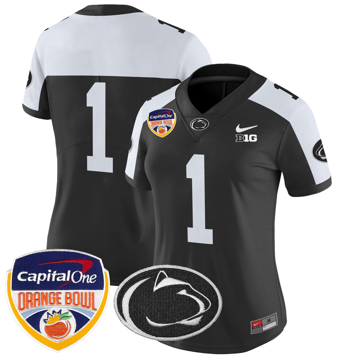 Women's Penn State Nittany Lions Orange Bowl Patch Vapor Limited Jersey V2 - All Stitched - image 18