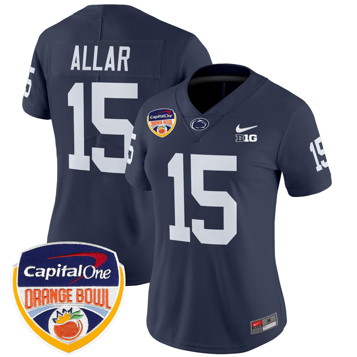 Women's Penn State Nittany Lions Orange Bowl Patch Vapor Limited Jersey V2 - All Stitched - image 19
