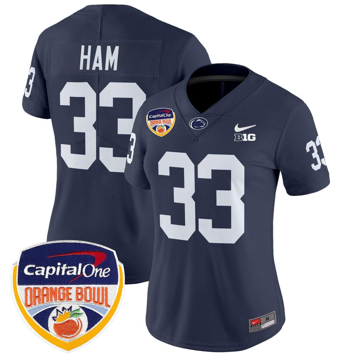 Women's Penn State Nittany Lions Orange Bowl Patch Vapor Limited Jersey V2 - All Stitched - image 22
