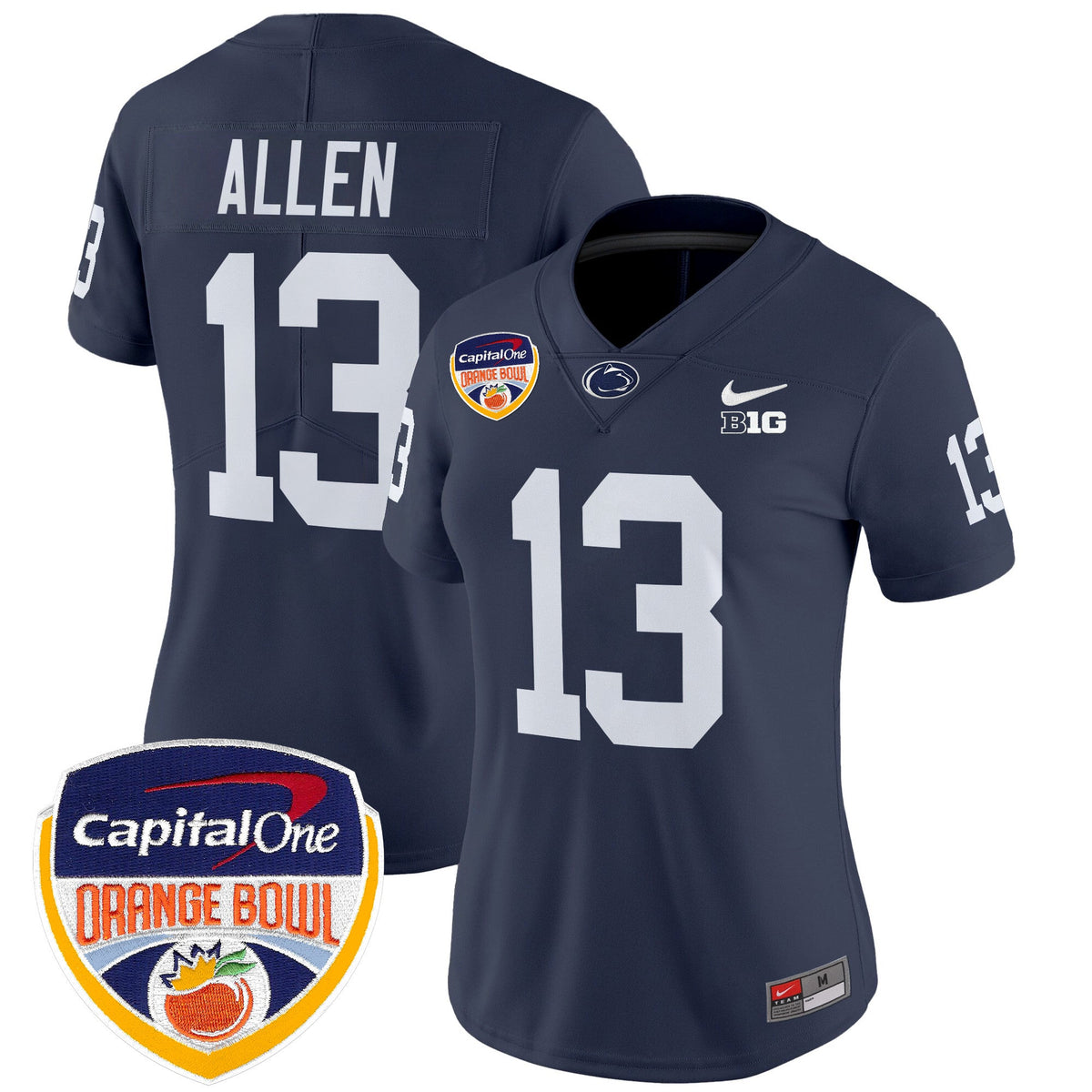 Women's Penn State Nittany Lions Orange Bowl Patch Vapor Limited Jersey V2 - All Stitched - image 25