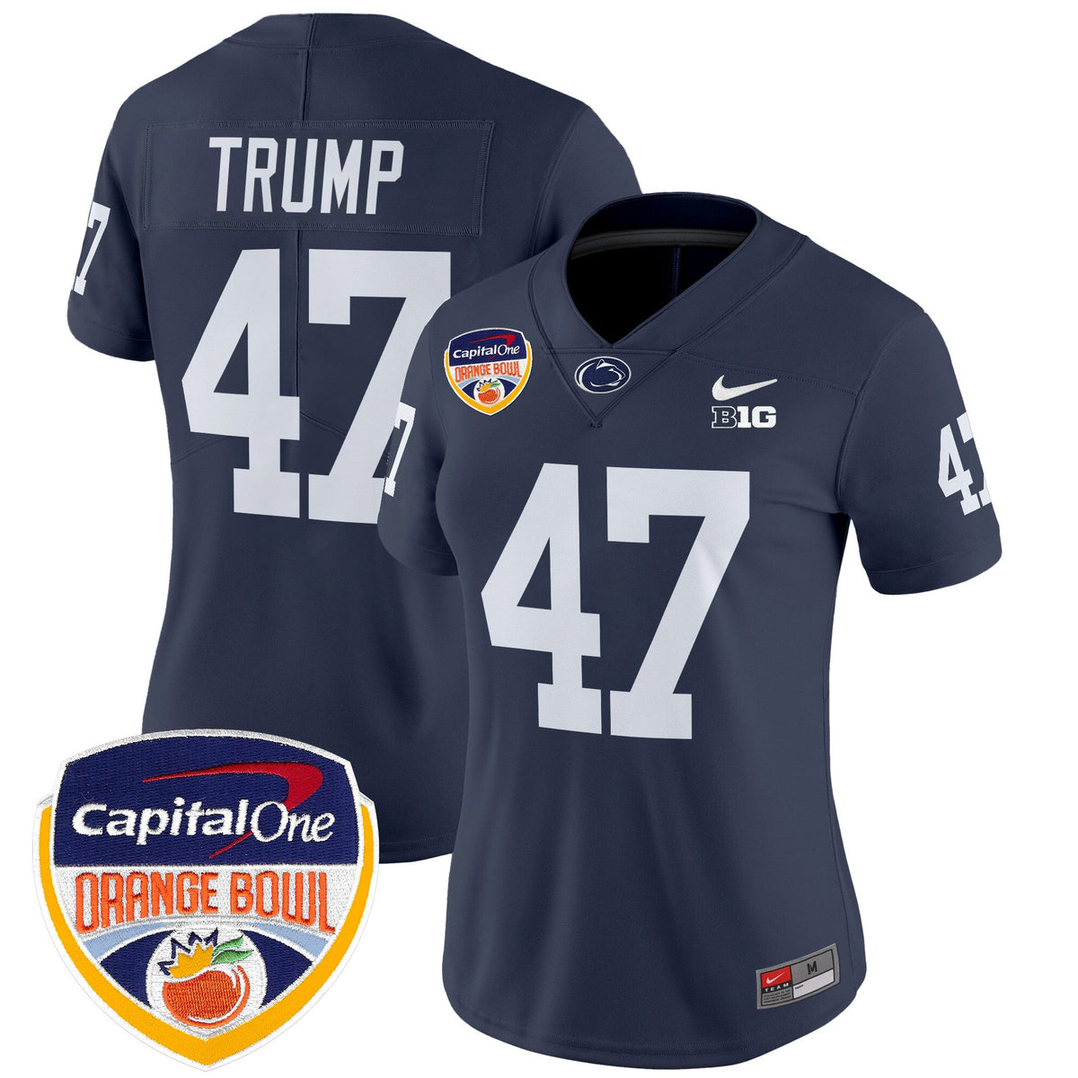 Women's Penn State Nittany Lions Orange Bowl Patch Vapor Limited Jersey V2 - All Stitched - image 26