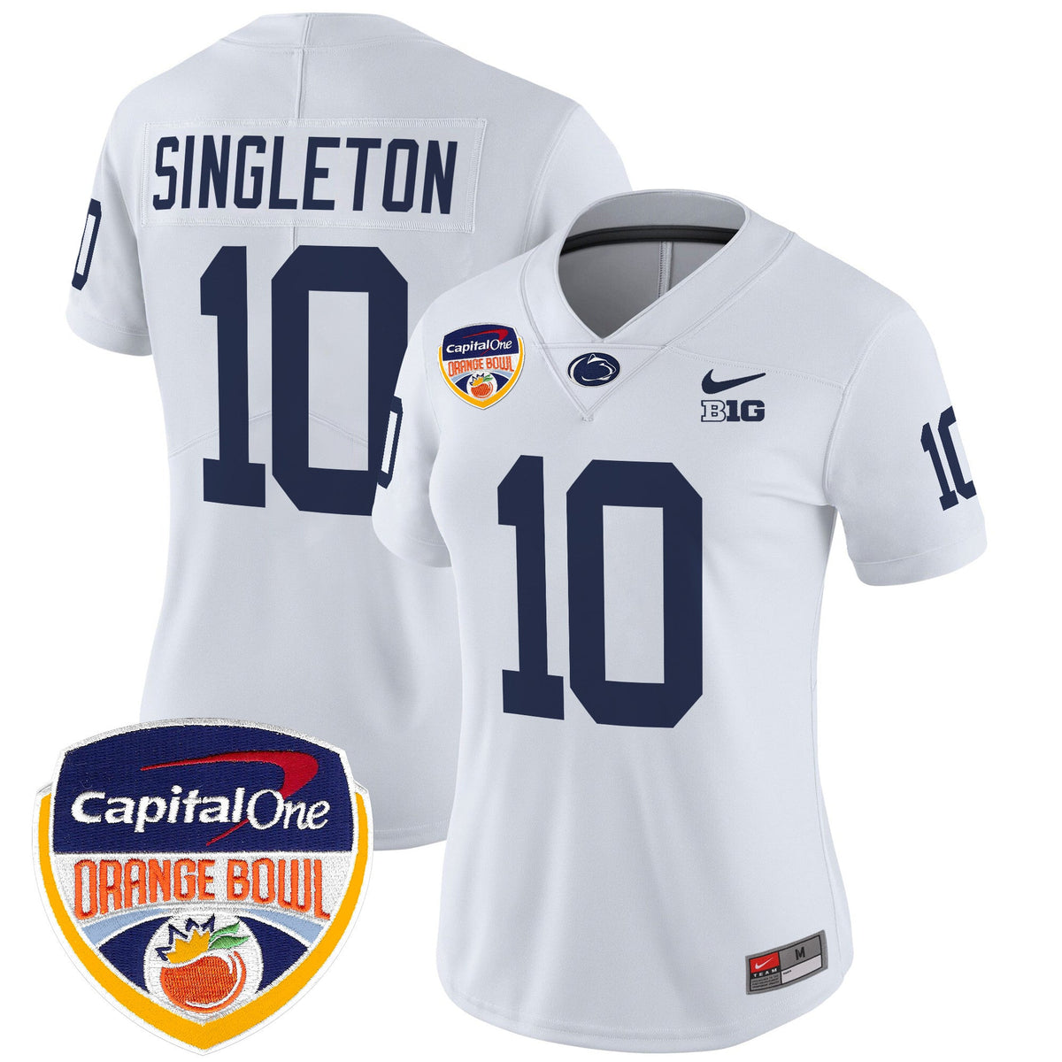 Women's Penn State Nittany Lions Orange Bowl Patch Vapor Limited Jersey V2 - All Stitched - image 29