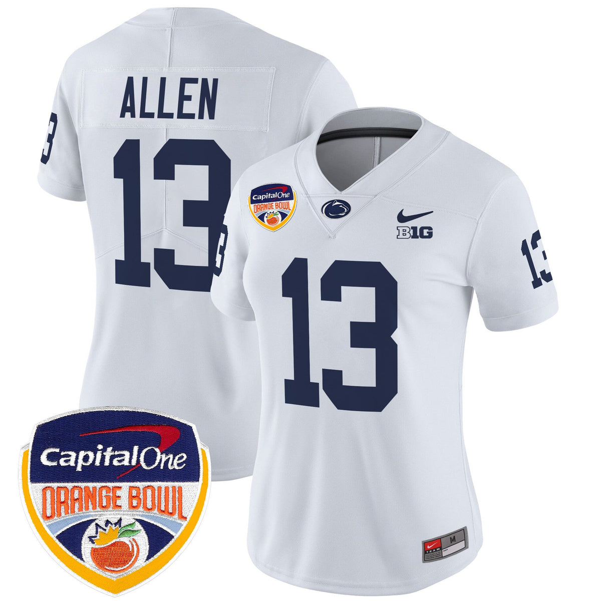 Women's Penn State Nittany Lions Orange Bowl Patch Vapor Limited Jersey V2 - All Stitched - image 34