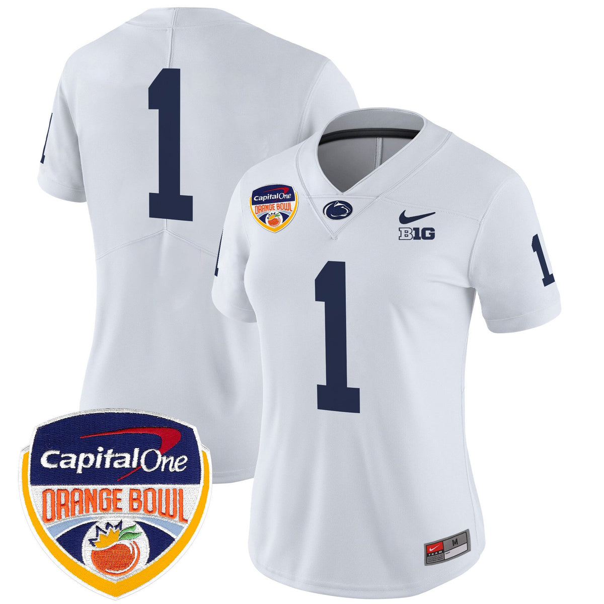 Women's Penn State Nittany Lions Orange Bowl Patch Vapor Limited Jersey V2 - All Stitched - image 36