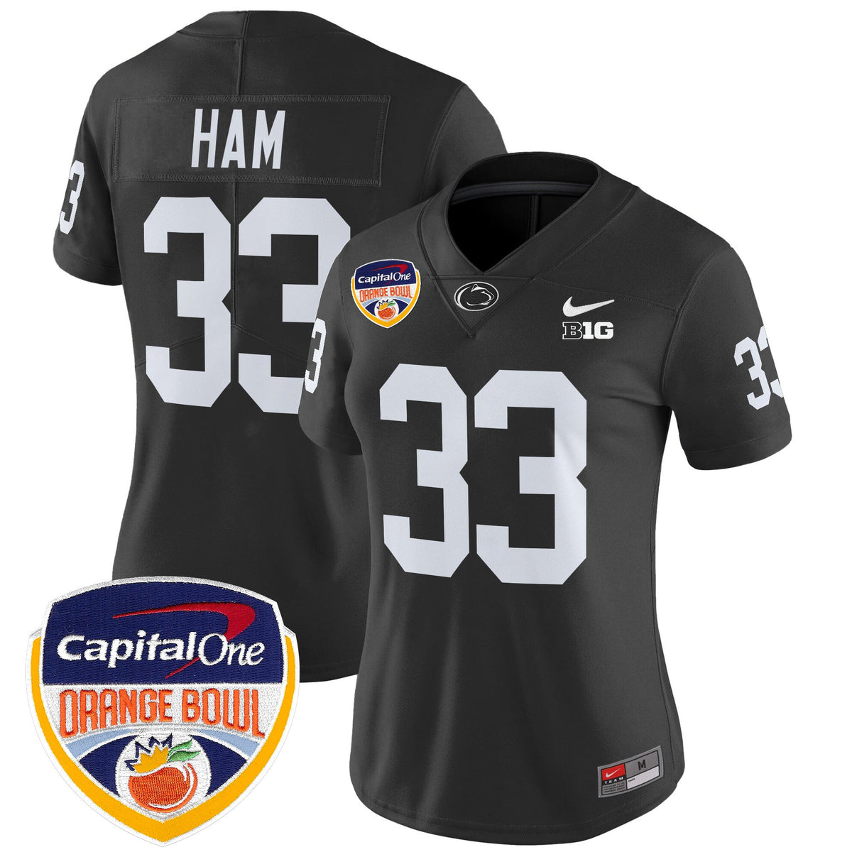 Women's Penn State Nittany Lions Orange Bowl Patch Vapor Limited Jersey V2 - All Stitched - image 40