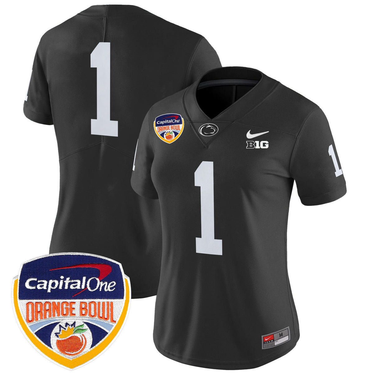 Women's Penn State Nittany Lions Orange Bowl Patch Vapor Limited Jersey V2 - All Stitched - image 45