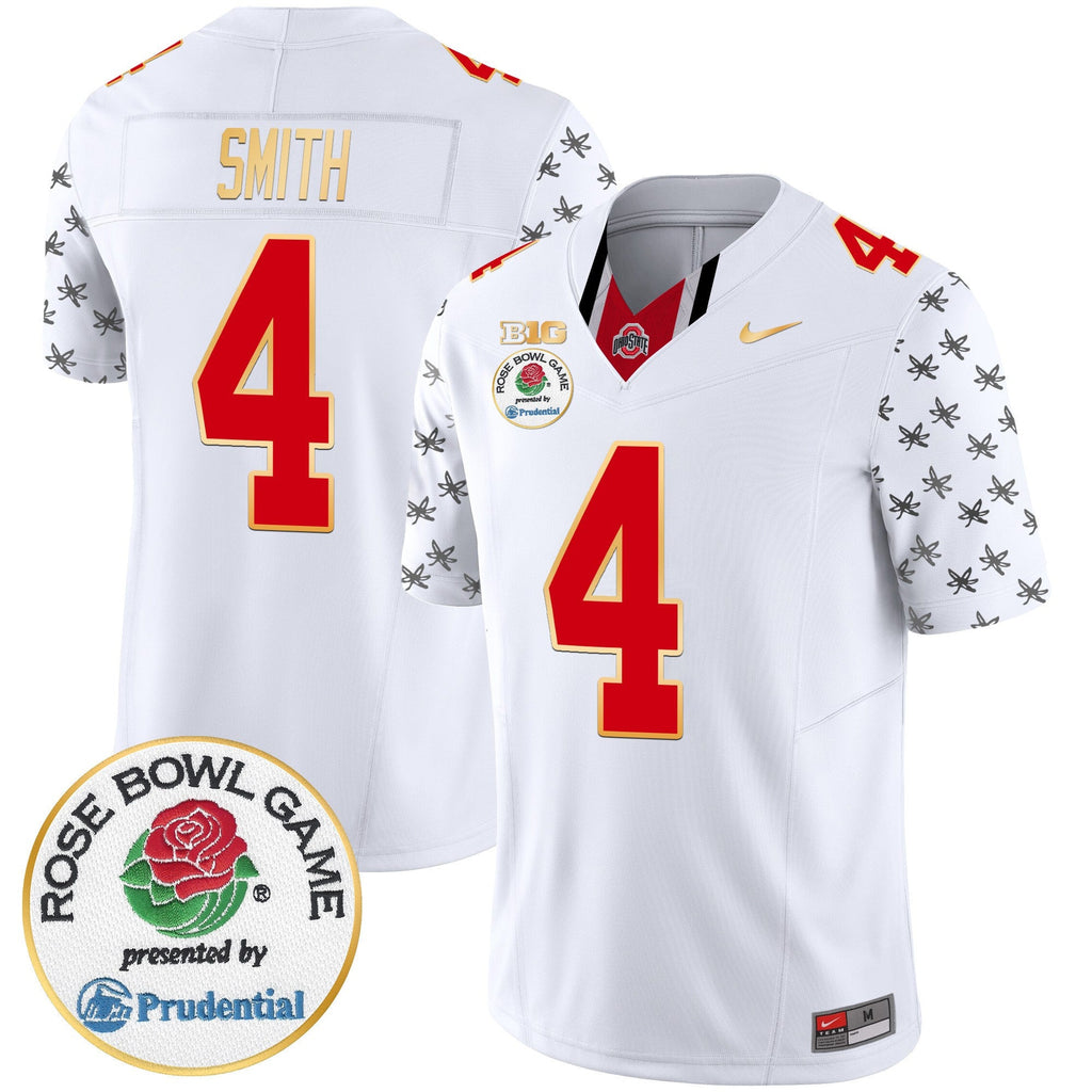 Men's Ohio State Buckeyes Rose Bowl Gold Trim Vapor Limited Jersey - All Stitched - image 2