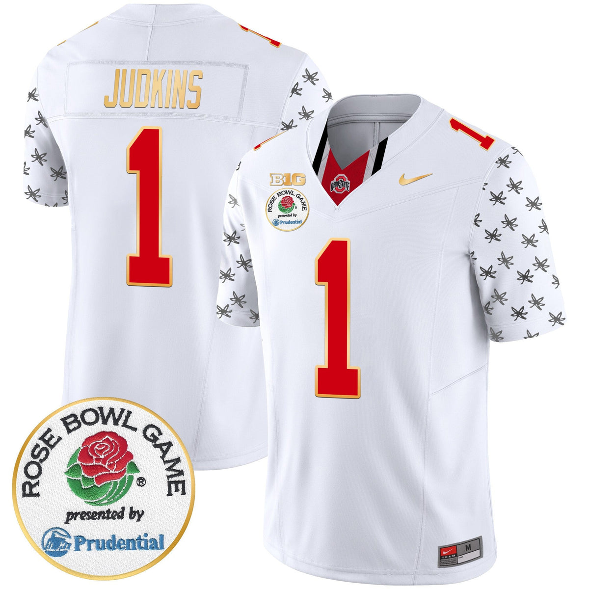 Men's Ohio State Buckeyes Rose Bowl Gold Trim Vapor Limited Jersey - All Stitched - image 4