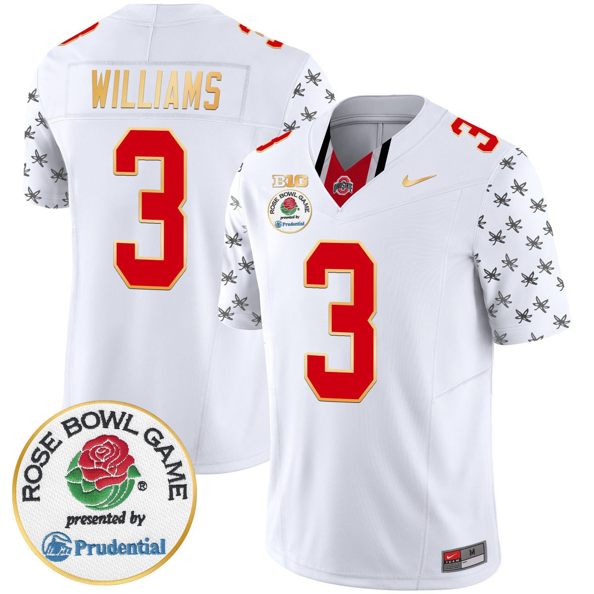 Men's Ohio State Buckeyes Rose Bowl Gold Trim Vapor Limited Jersey - All Stitched - image 10