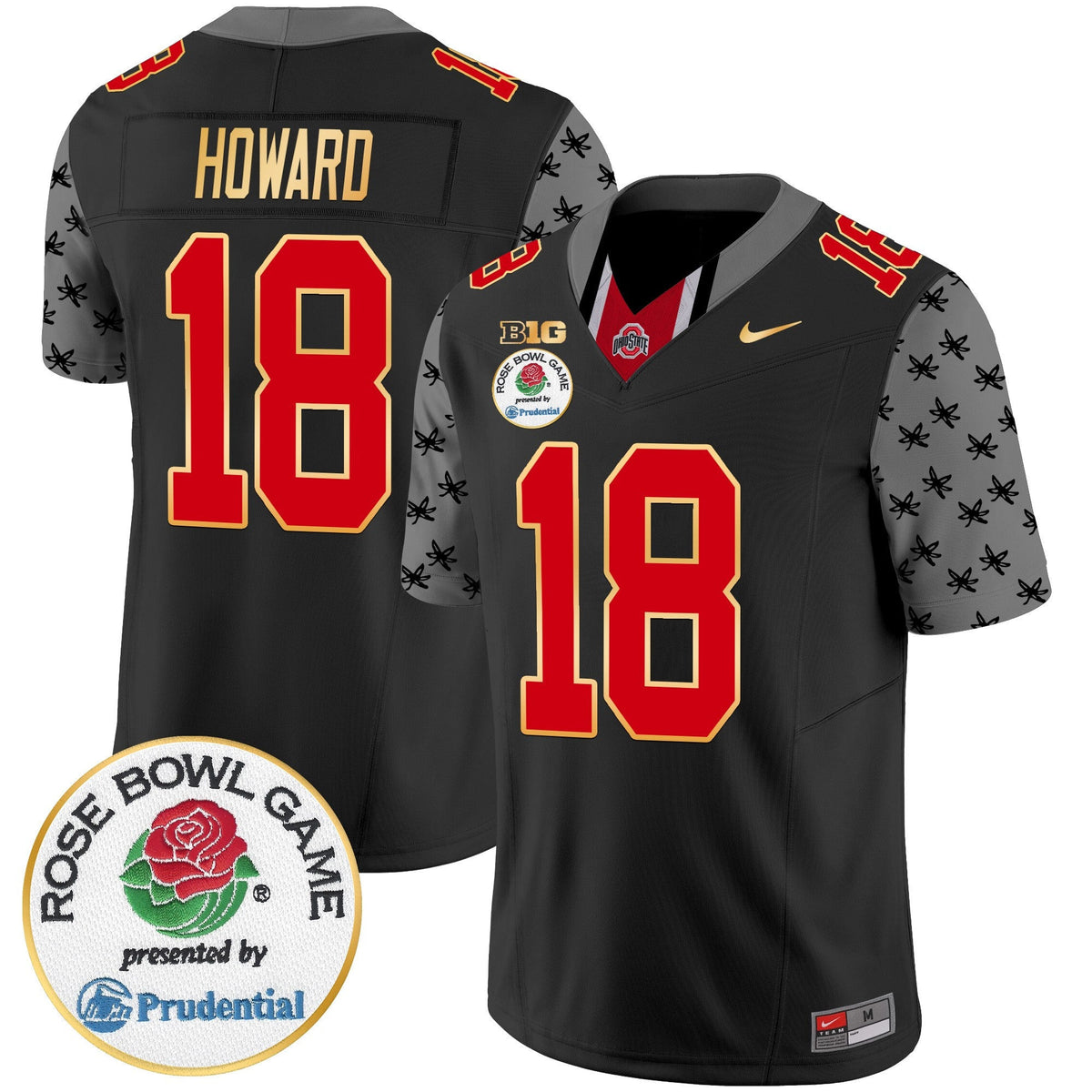 Men's Ohio State Buckeyes Rose Bowl Gold Trim Vapor Limited Jersey - All Stitched - image 12