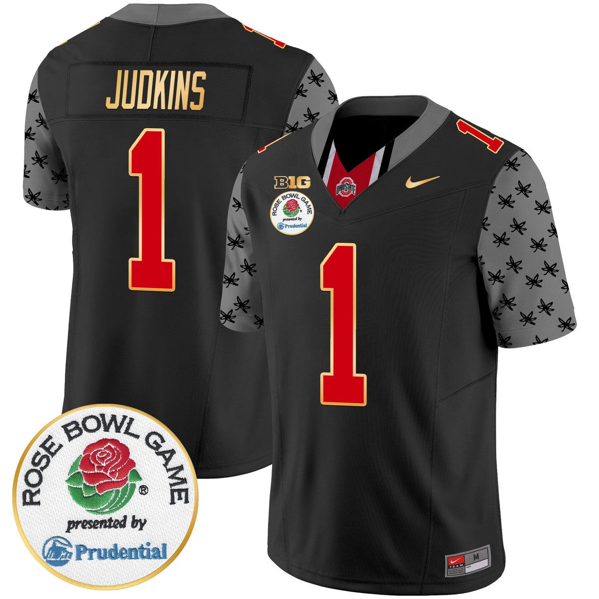 Men's Ohio State Buckeyes Rose Bowl Gold Trim Vapor Limited Jersey - All Stitched - image 13