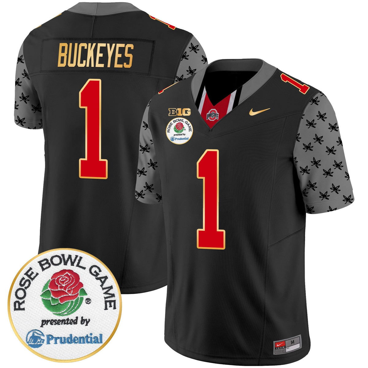 Men's Ohio State Buckeyes Rose Bowl Gold Trim Vapor Limited Jersey - All Stitched - image 14
