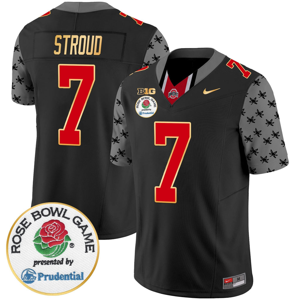 Men's Ohio State Buckeyes Rose Bowl Gold Trim Vapor Limited Jersey - All Stitched - image 16