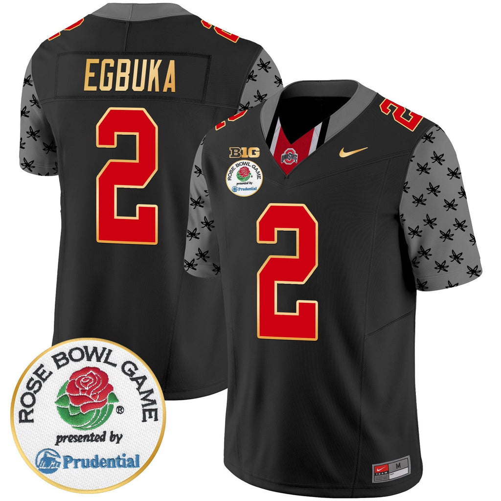 Men's Ohio State Buckeyes Rose Bowl Gold Trim Vapor Limited Jersey - All Stitched - image 18
