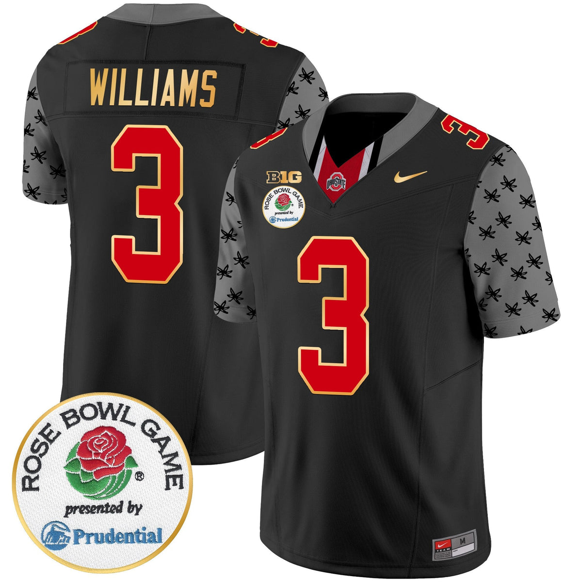 Men's Ohio State Buckeyes Rose Bowl Gold Trim Vapor Limited Jersey - All Stitched - image 19