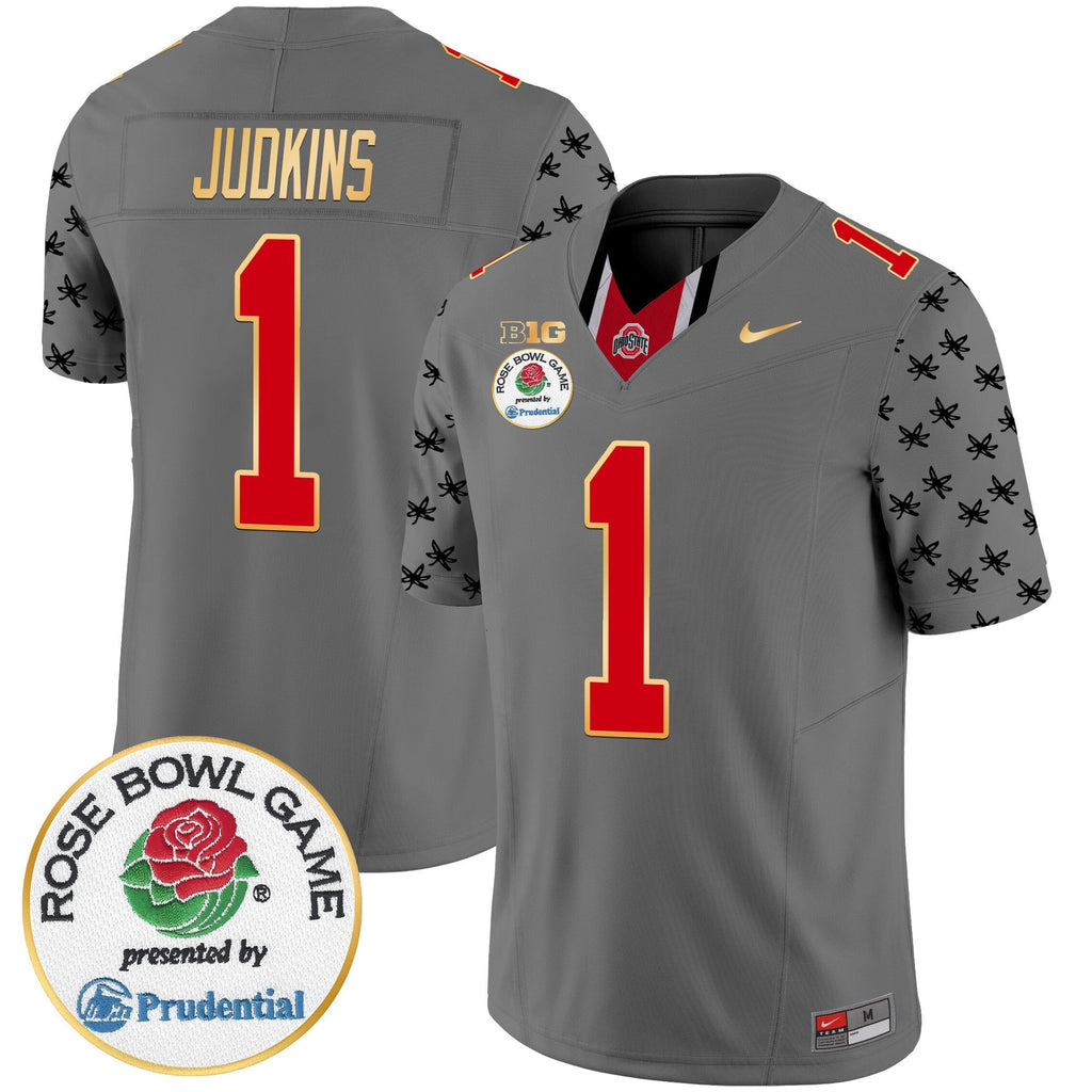 Men's Ohio State Buckeyes Rose Bowl Gold Trim Vapor Limited Jersey - All Stitched - image 23