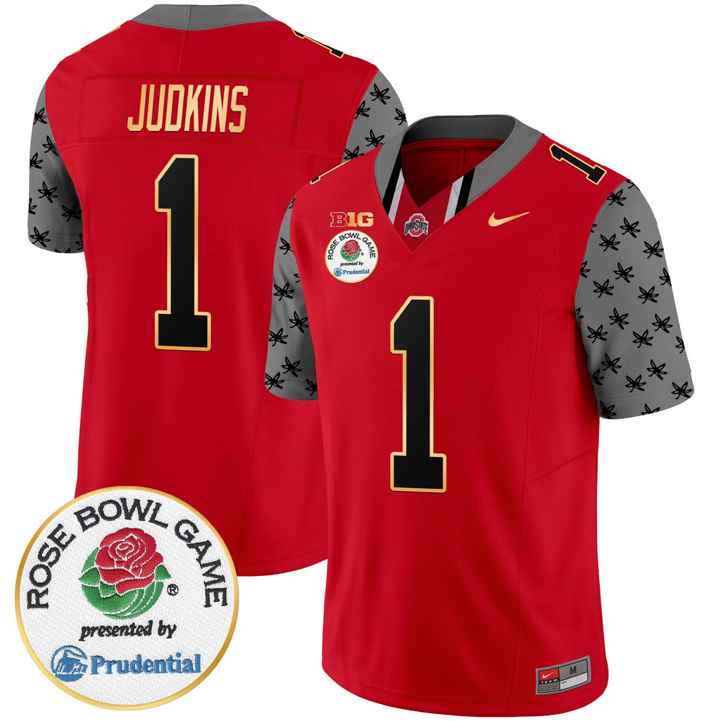 Men's Ohio State Buckeyes Rose Bowl Gold Trim Vapor Limited Jersey - All Stitched - image 33