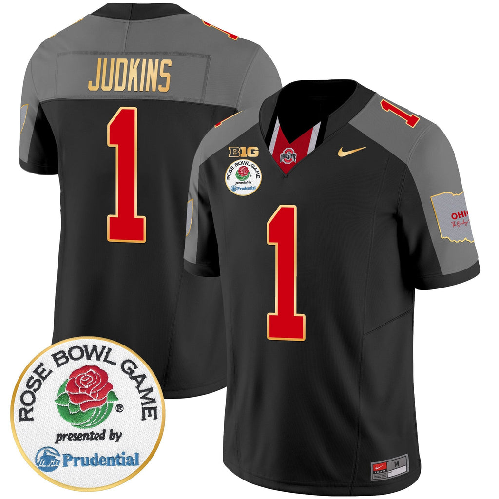 Men's Ohio State Buckeyes Rose Bowl Gold Trim Vapor Limited Jersey - All Stitched - image 43