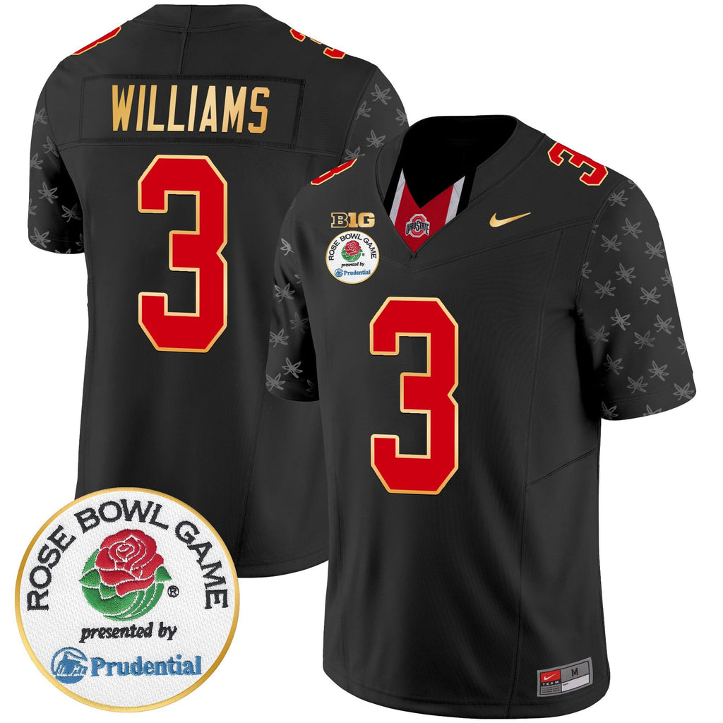 Men's Ohio State Buckeyes Rose Bowl Gold Trim Vapor Limited Jersey - All Stitched - image 59