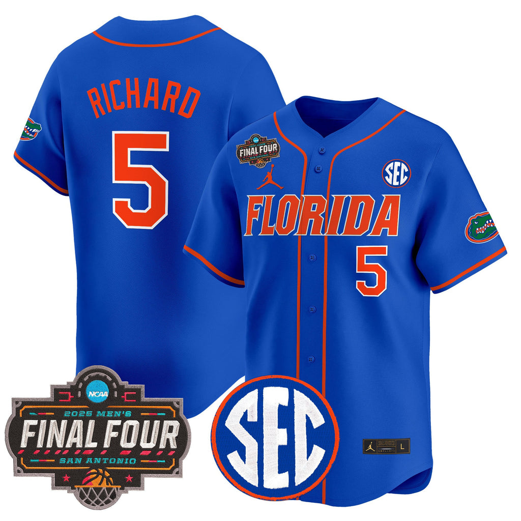 Men's Florida Gators 2025 Final Four Patch Vapor Baseball Jersey - All Stitched - image 4