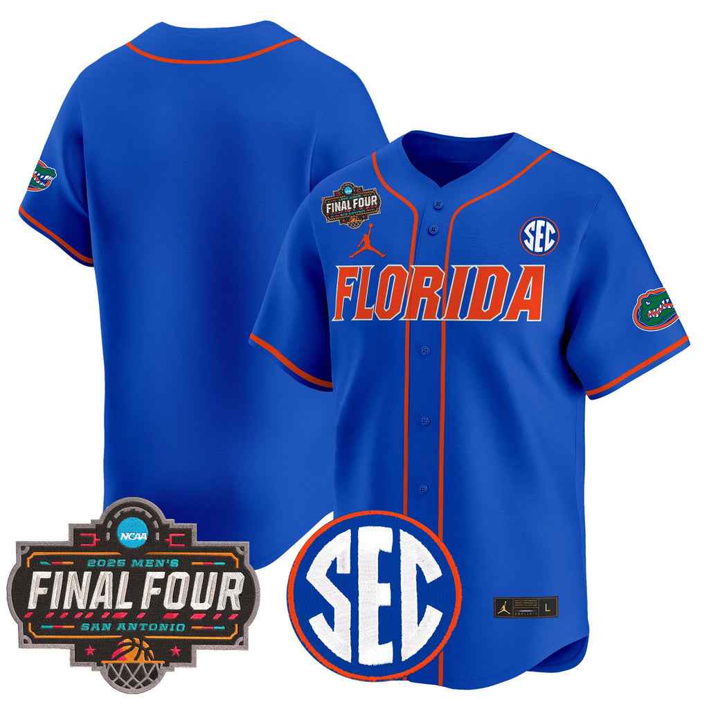 Men's Florida Gators 2025 Final Four Patch Vapor Baseball Jersey - All Stitched - image 7