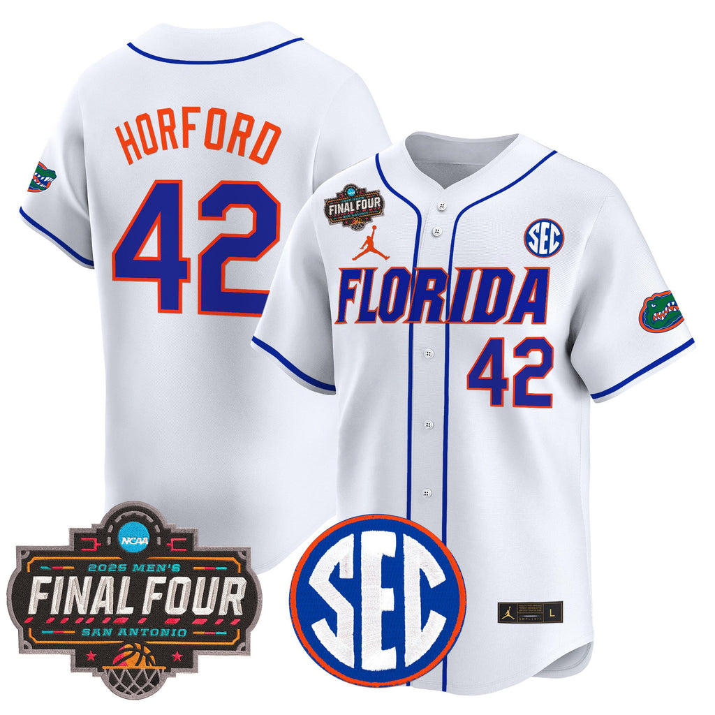 Men's Florida Gators 2025 Final Four Patch Vapor Baseball Jersey - All Stitched - image 12