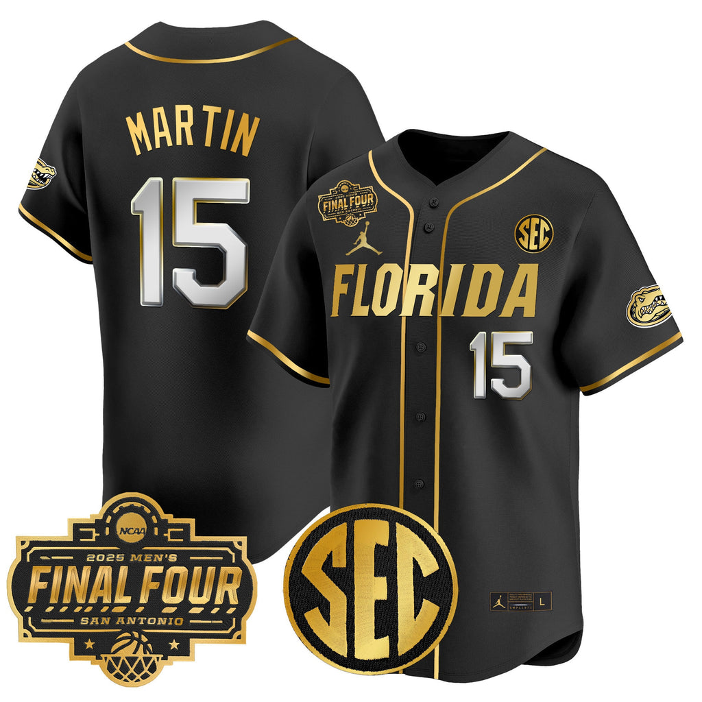 Men's Florida Gators 2025 Final Four Patch Vapor Baseball Jersey - All Stitched - image 22