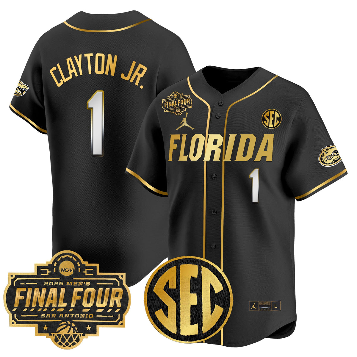 Men's Florida Gators 2025 Final Four Patch Vapor Baseball Jersey - All Stitched - image 23