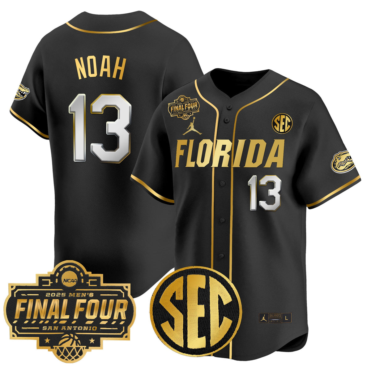 Men's Florida Gators 2025 Final Four Patch Vapor Baseball Jersey - All Stitched - image 27