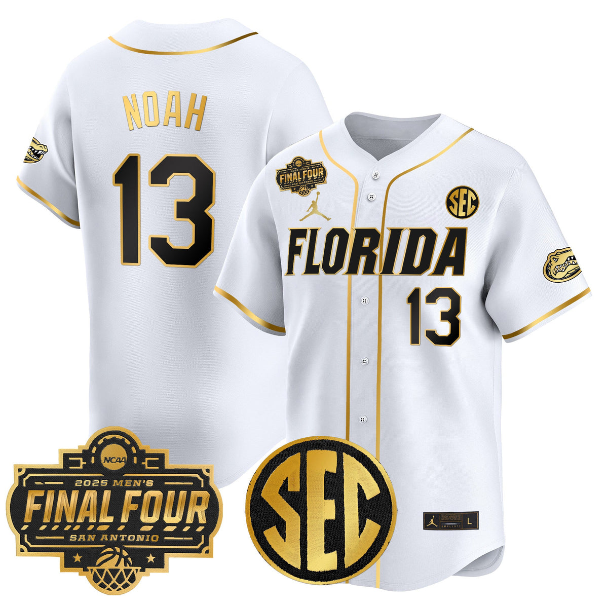 Men's Florida Gators 2025 Final Four Patch Vapor Baseball Jersey - All Stitched - image 34