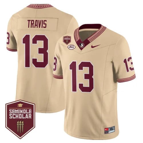 Men’s Florida State Seminoles Football Vapor Gold Jersey – Seminole Scholar – All Stitched - image 4