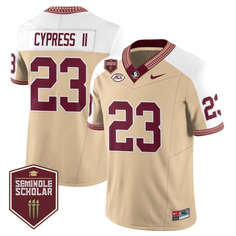 Men’s Florida State Seminoles Football Vapor Gold Jersey – Seminole Scholar – All Stitched - image 17