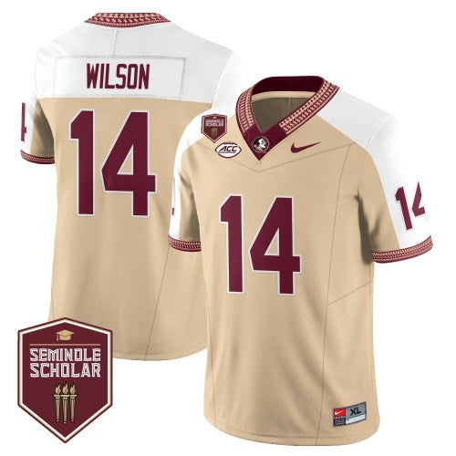 Men’s Florida State Seminoles Football Vapor Gold Jersey – Seminole Scholar – All Stitched - image 8