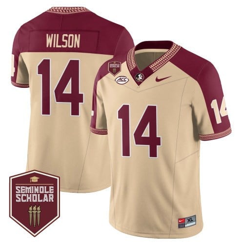 Men’s Florida State Seminoles Football Vapor Gold Jersey – Seminole Scholar – All Stitched - image 9