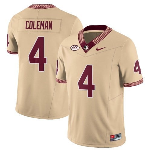 Men’s Florida State Seminoles Football Vapor Gold Jersey – All Stitched - image 5