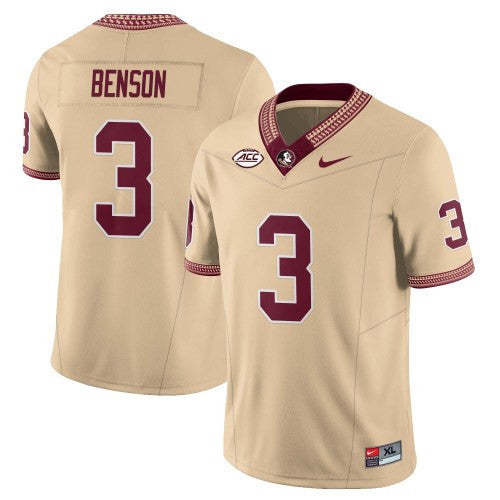 Men’s Florida State Seminoles Football Vapor Gold Jersey – All Stitched - image 12