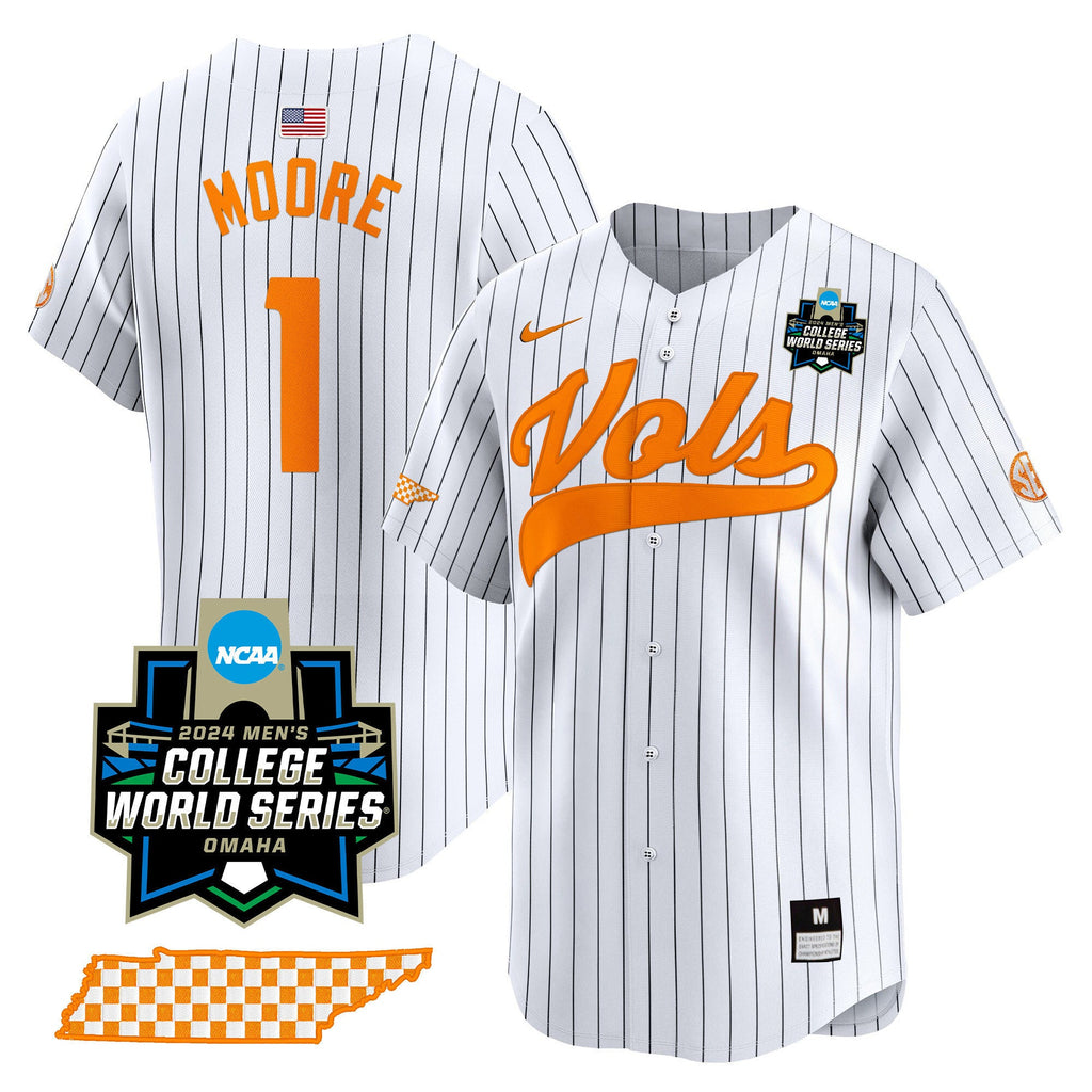 Men's Tennessee Volunteers 2024 College World Series Vapor Premier Limited Jersey V2 - All Stitched - image 24