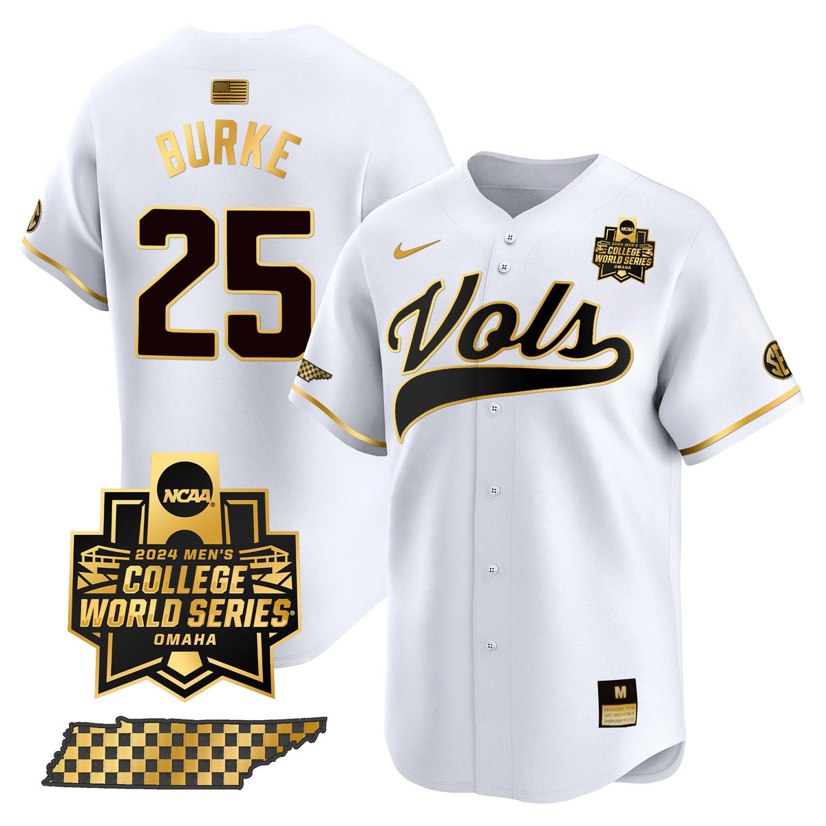 Men's Tennessee Volunteers 2024 College World Series Vapor Premier Limited Jersey V2 - All Stitched - image 32
