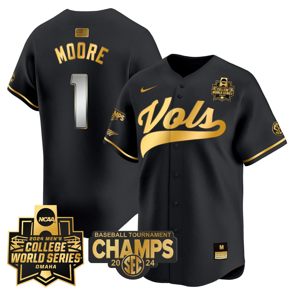 Men's Tennessee Volunteers 2024 Tournament Champs & World Series Vapor Premier Limited Jersey - All Stitched - image 36