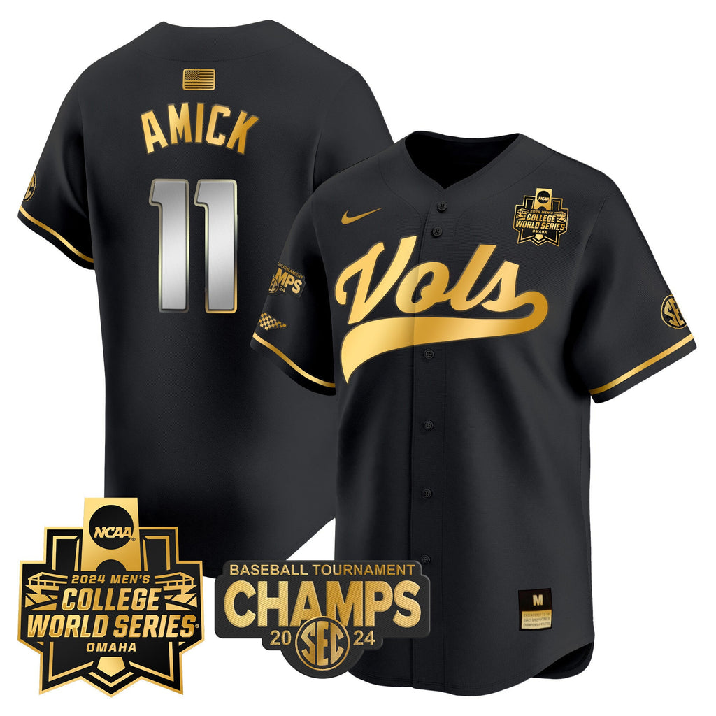 Men's Tennessee Volunteers 2024 Tournament Champs & World Series Vapor Premier Limited Jersey - All Stitched - image 40
